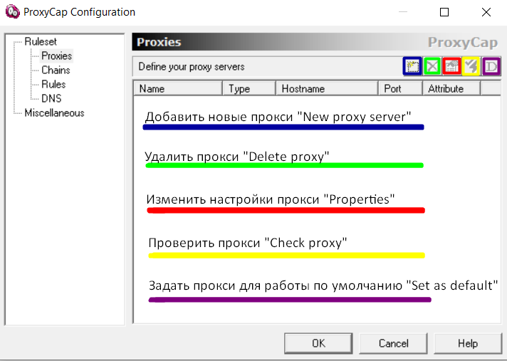 ProxyCap proxies