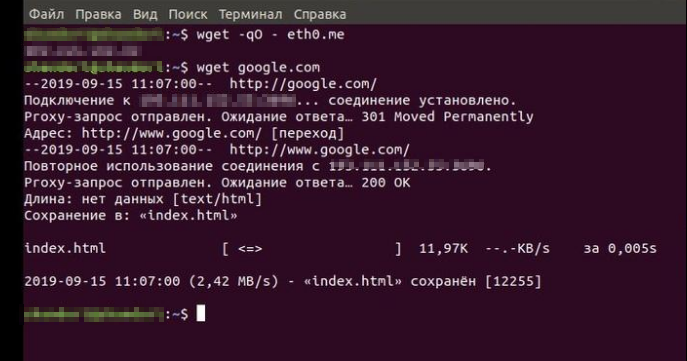 Ubuntu проверка работы мобильного прокси