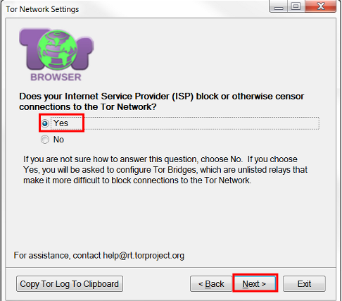 Tor Блокирует ли ваш интернет-провайдер или каким-либо другим способом цензурует подключение к сети TorNetwork