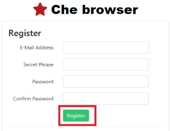 Che Browser запуск браузера