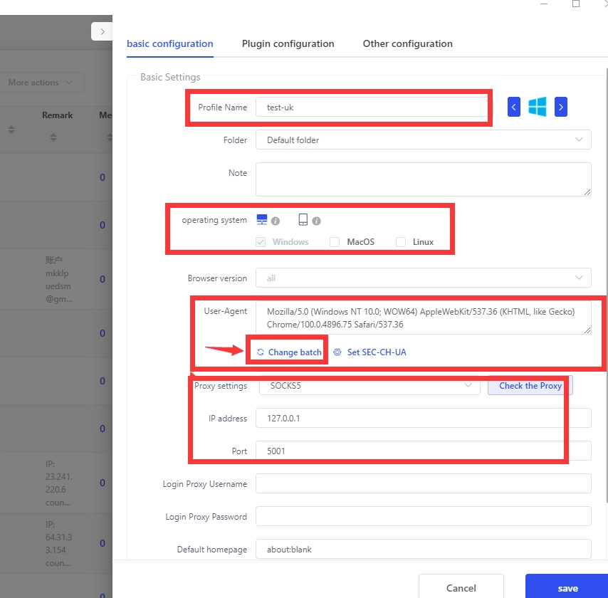 Lalicat proxy technical parameters