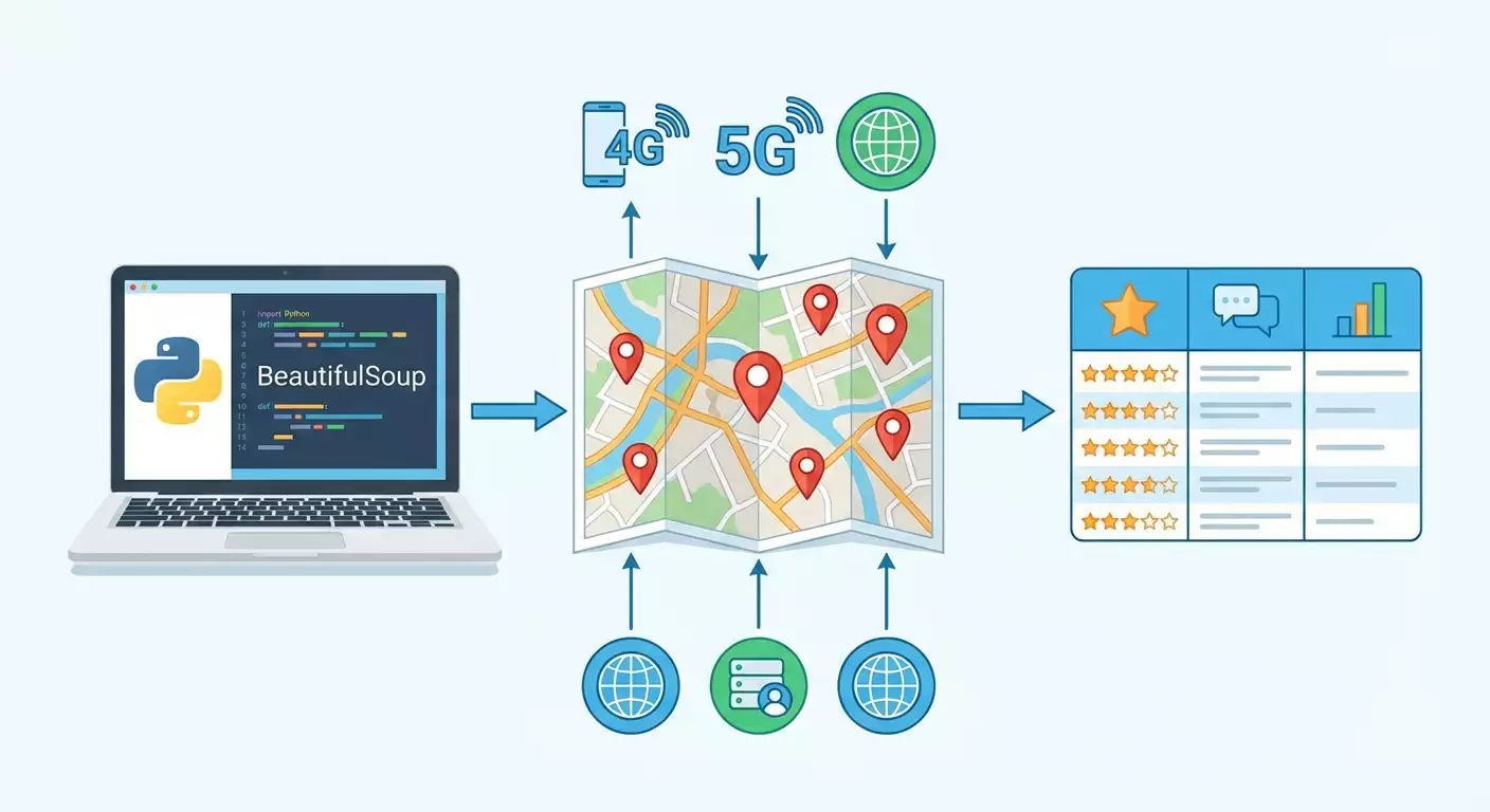 Как парсить Google Maps для локального SEO: пошаговая инструкция с мобильными прокси