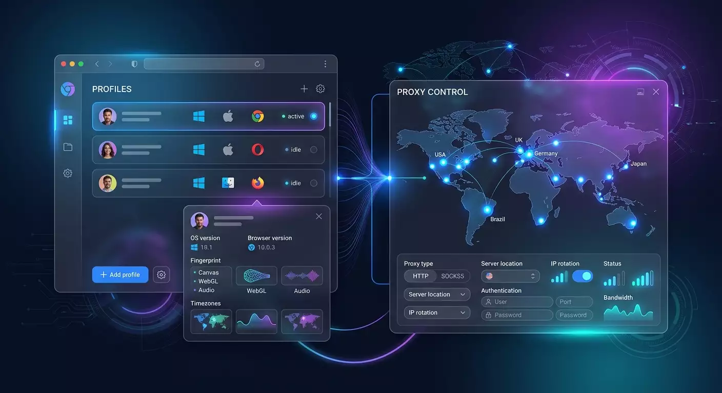 Ustawienia proxy MobileProxy.Space w przeglądarce antydetekcyjnej MuLogin