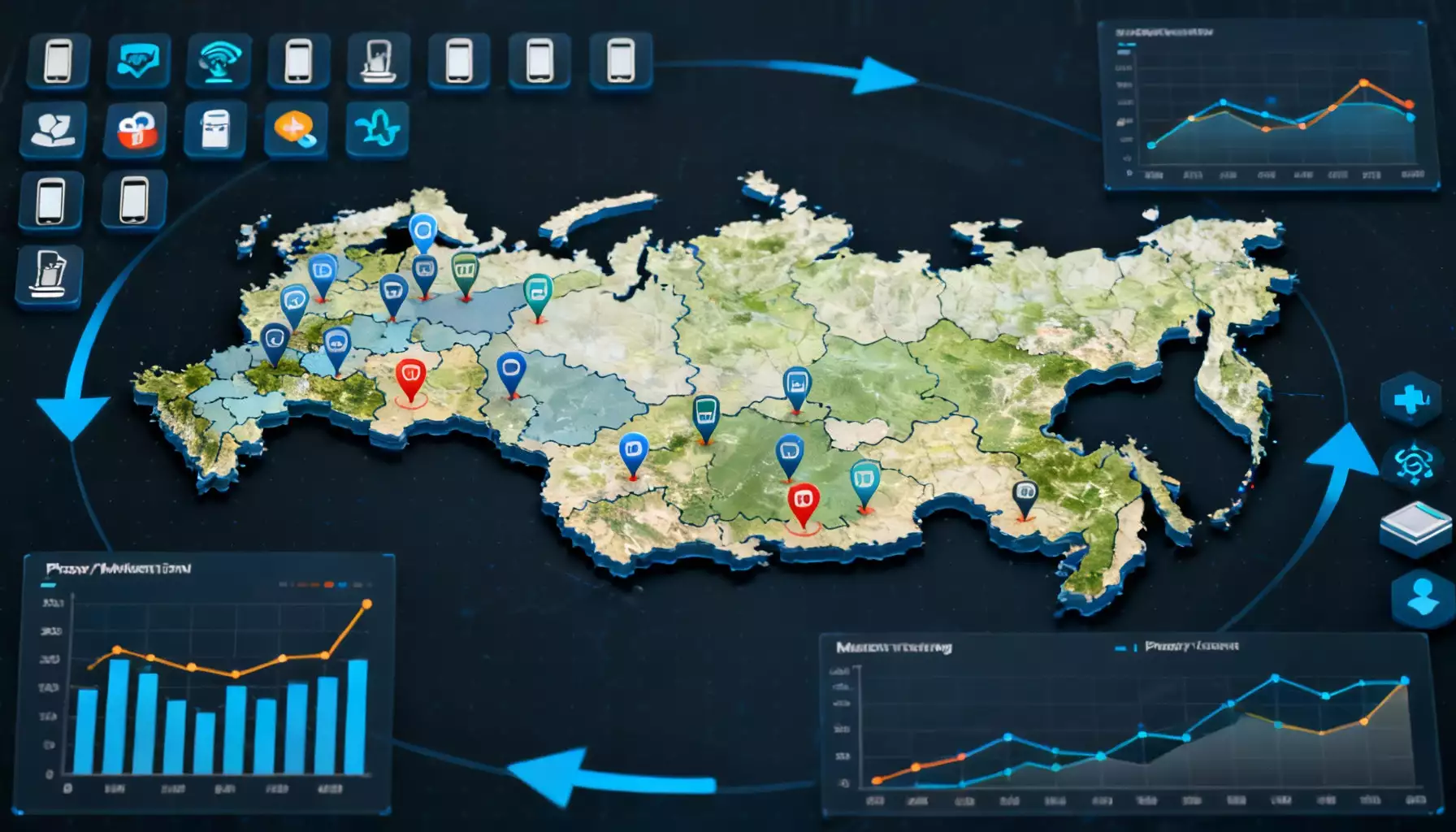 Кейс: мониторинг позиций в 50+ регионах РФ с мобильными прокси