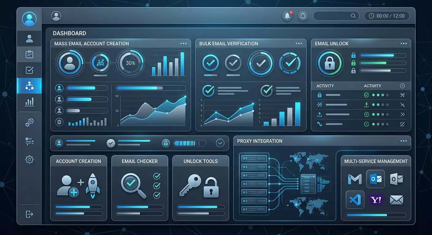 MailBot by Tavel: массовая регистрация email, проверка и анлок аккаунтов