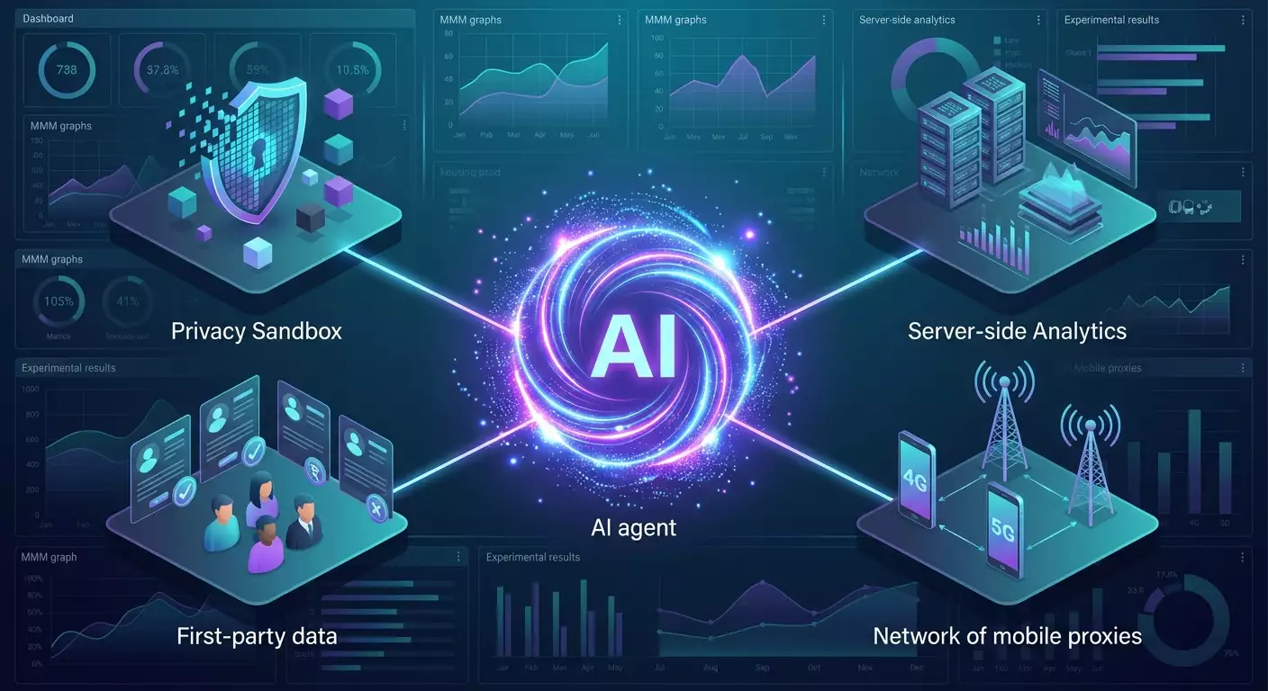 Прогнозы digital-маркетинга на 2026: AI-агенты, приватность, first-party data и мобильные прокси