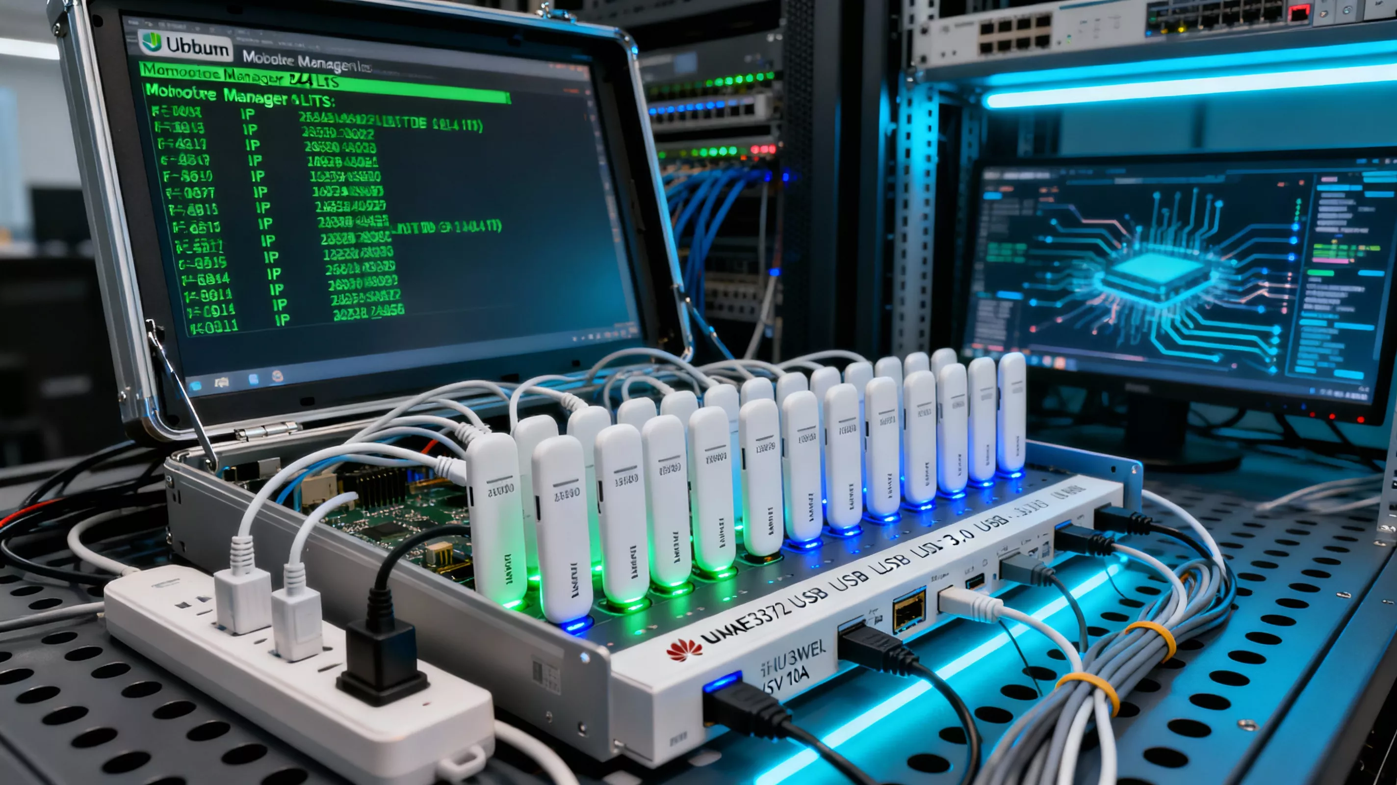 Настройка прокси-сервера с мобильными модемами на Ubuntu 24